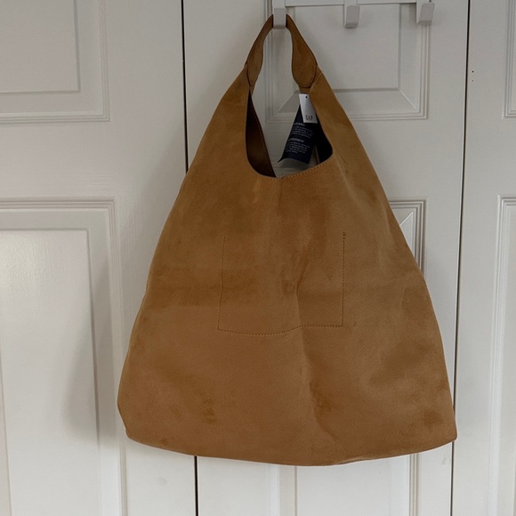GAP Handbags - GAP Tan faux Suede Women's Tote Bag